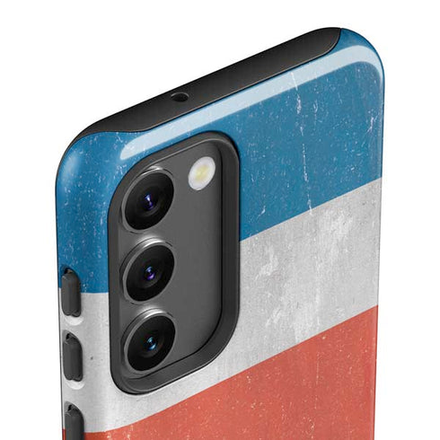 Costa Rican Flag Distressed Galaxy S23 Plus Pro Case